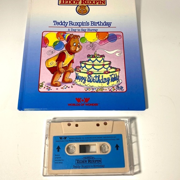 Teddy Ruxpin’s Birthday Book & Cassette - Picture 1 of 3